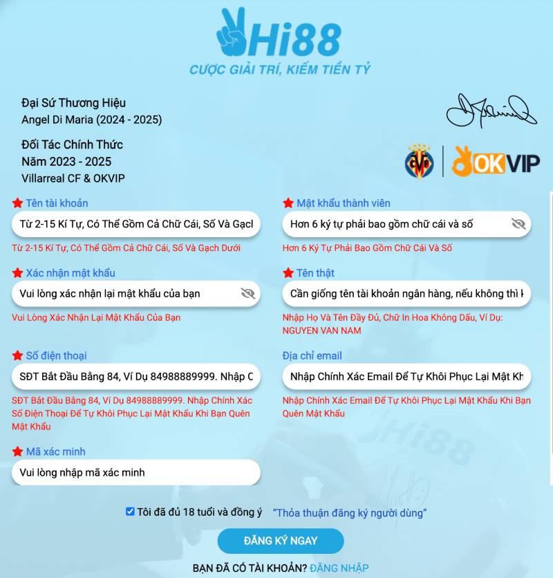 Hi88 Fulbol © Trung Chủ Đăng Nhập Hi88 Chính Thức - Hi 88 Nhà Cái Uy Tín 9 Đăng Ký Tài Khoản tại Hi88